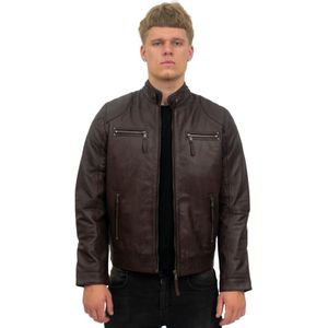 Heren - Moto - Leren Bikerjack - Taiwan