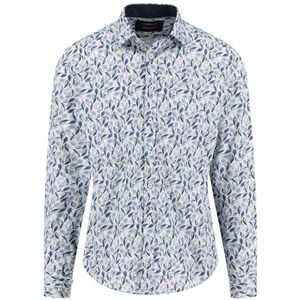 Fynch Hatton - 15105713 - Overhemd - Bladprint - Lange Mouwen - 100% Katoen