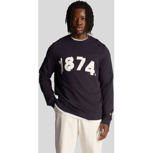 Lyle & Scott - 1874 Graphic Sweatshirt - Donkerblauw - 100% Katoen