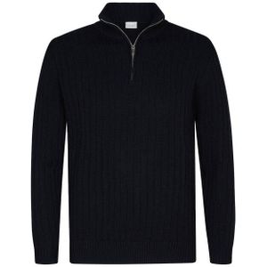 Profuomo - PPWJ30019E - Pullover - Donker Blauw - Half Zip