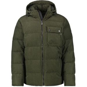 Lerros - 2597025 - Herenjas - 100% Polyester - Regular Fit - Met Afknoopbare Capuchon