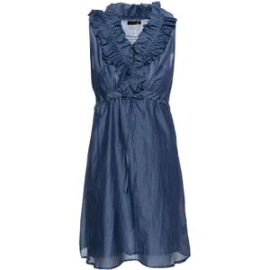 Jurken - Mouwloze Jurk - Ruches