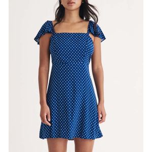 Nobody's Child - Elise Polka Dot - Mini Jurk - Blauw