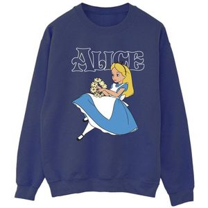 Li-cense Disney dames alice in wonderland bloemen sweatshirt