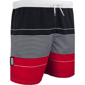 GUGGEN MOUNTAIN - Zwemshort - Rood - Met Patroonstrepen