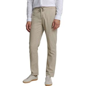No Excess - Pants With Linen Garment Dyed - Licht Desert - Harembroeken