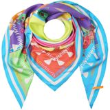 Mucho Gusto Zijden sjaal st. tropez multicolor patchwork