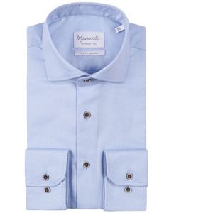 Michaelis Licht overhemd met subtiele diagonale strepen