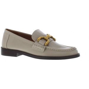 Bibi Lou - Jodie - Loafer - Suède - Zwart - Goudkleurige Bit