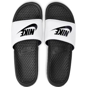 Nike - Benassi Slip On - Badslippers - Wit/Zwart