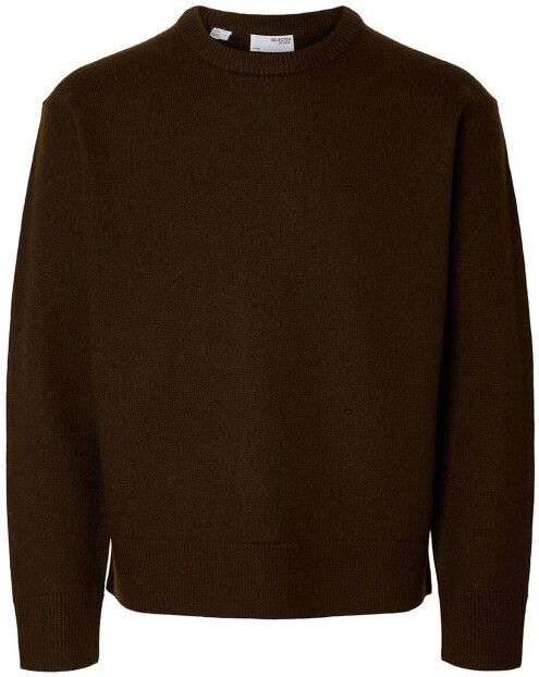 Selected Homme - Slharne LS Knit - Wollen Trui - Zwart