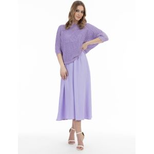 faina wijdmazige gebreide trui