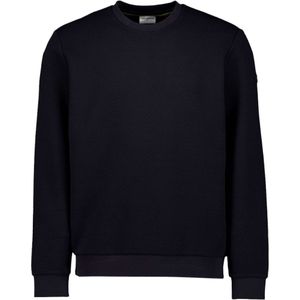 No Excess Sweater crewneck double layer jacqu black