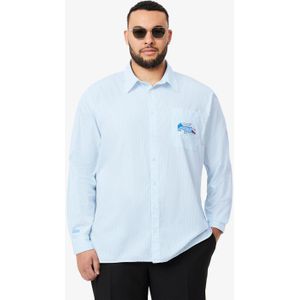 Lacoste - Relaxed Fit - Overhemd - Blauw-Wit