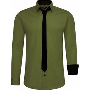 Set van 2 overhemden met stropdas