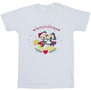 Li-cense Disney heren mickey mouse mickey minnie kerstmis t-shirt
