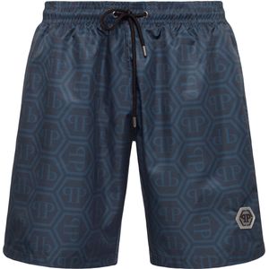 Boxershorts - Zwemshort met Logo - Allover Monogramprint