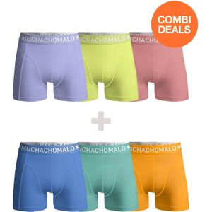 Muchachomalo Heren 3+3-pack boxershorts effen