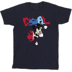 Li-cense Disney heren mickey mouse doelpuntenmaker pose t-shirt