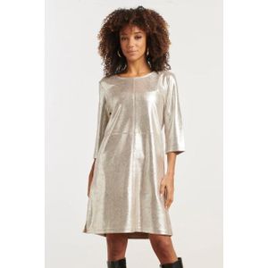 Smashed Lemon Dameslosvallende metallic jurk |