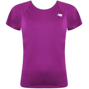 New Balance - Core Run - T-shirt - Roze - Korte Mouw - Dames