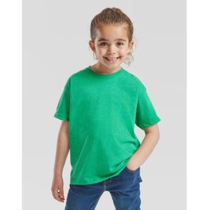 Fruit of the Loom - T-shirt - Groen - 100% Katoen