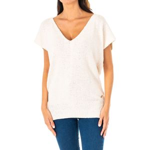 Damestrui - Wit - LWS007 - Korte Mouw - V-hals