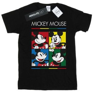 Li-cense Disney heren mickey mouse vierkant gekleurd t-shirt