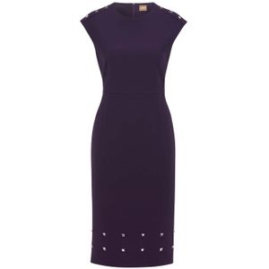 Boss - Devoka - Damesjurk - Paars - Midi Lengte