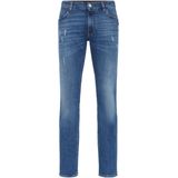 Billionaire - Straight Cut Statement - Jeans - Blauw - Stretch Denim