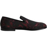 Dolce & Gabbana - Loafers - Zwart en Rood - Leren Schoenen