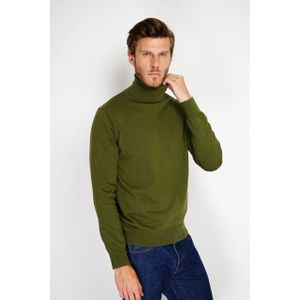 William de Faye - Turtleneck Sweater - Kaki