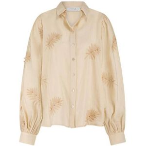 Nukus - Blouse lange mouw - Zand - NKF02012 MILANOVA