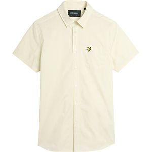 Lyle & Scott - Effen Poplin Overhemd - Zachte Matcha - Korte Mouwen