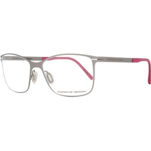 Porsche Design - Damesbril - Zilver - Metalen Montuur - Rechthoekig Ontwerp