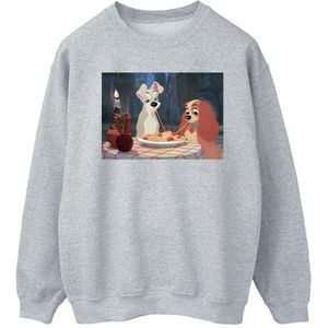 Li-cense Disney heren lady and the tramp spaghetti foto sweatshirt