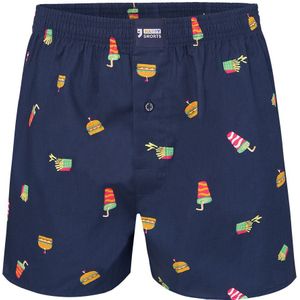 Happy Shorts Wijde boxershort heren fast food print