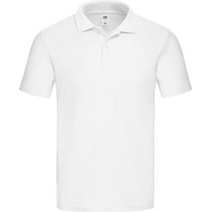 Fruit of the Loom - Heren Originele Effen Polo Shirt - 100% Katoen - Korte Mouwen