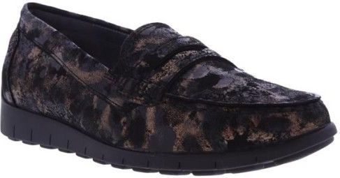 Waldläufer - 785508 - Instappers - Zwart - Leer