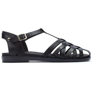Pikolinos - Formentera - Sandalen - Zwart - Leer