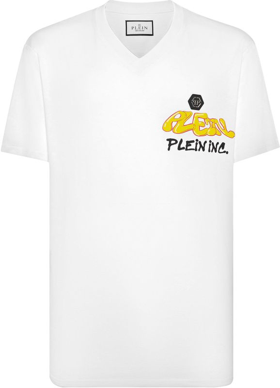 Philipp Plein, Heren, Tops, Wit, Maat: XS Katoen,