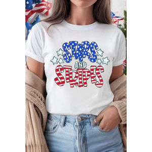 Sterren Strepen Graphic T-shirt