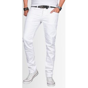 A. Salvarini - Slim Fit - Jeans - Wit - 5-Pocket