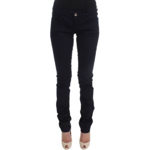 Costume National Damesblauwe katoenmix Slim Fit Jeans
