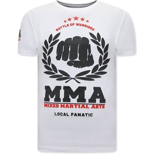 Local Fanatic T-shirt met print mma fighter
