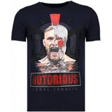 Conor Notorious Warrior - Rhinestone T-shirt - Navy