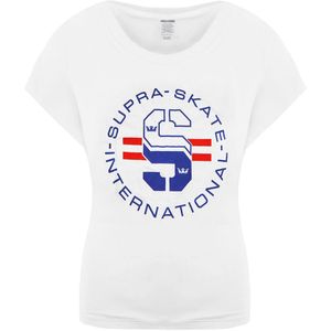 Supra - 192233 - T-shirt - Wit - Heren - Korte Mouw - Ronde Hals