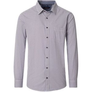 Casamoda - 454485800 - Overhemd - Katoen - Lange Mouw - Regular Fit - Minimal Print