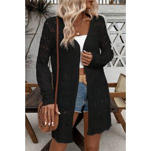 Opengehaakte Lange Cardigan