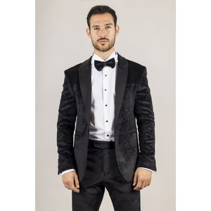 Heren - Zwart - 3-Piece Fluwelen Trouw Tuxedo - Formele Costume